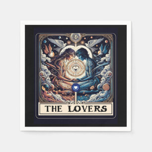 DE ÄLSKANDE Tarot: Celestiala Man & Kvinna Själens Pappersservett