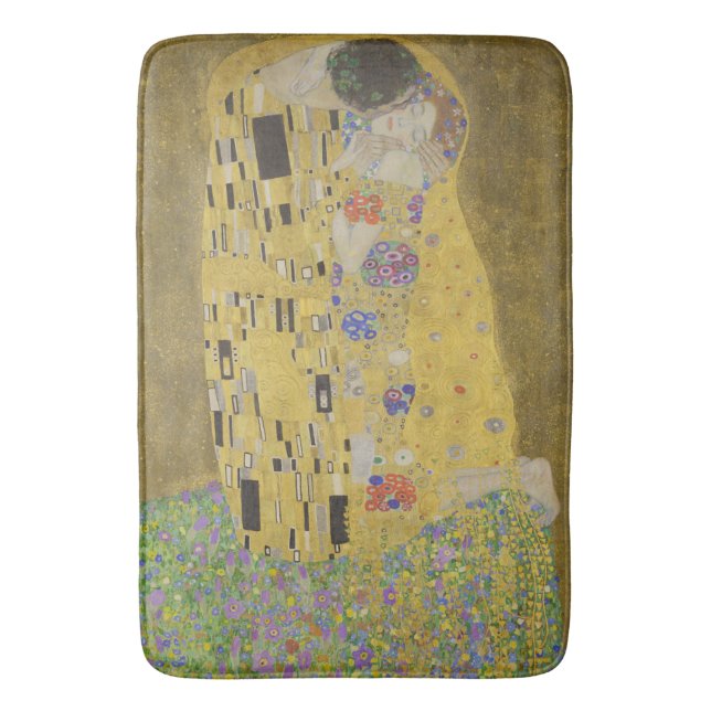 De älskandes kyss av Gustav Klimt Badrumsmatta (Framsidan (Vertikal))