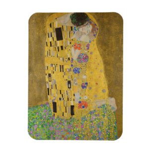 De älskandes kyss av Gustav Klimt Magnet