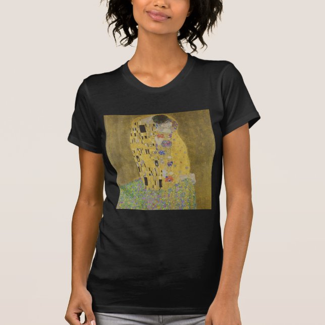 De älskandes kyss av Gustav Klimt T Shirt (Framsida)