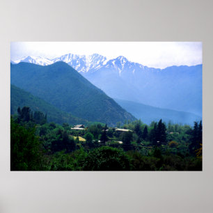 De Andes bergen i Chile Poster