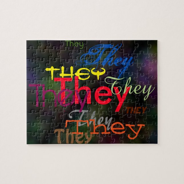 De/ Anpassningsbarna trycker på över puzzel Pussel (Horisontell)