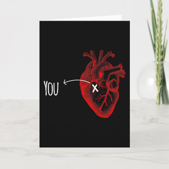 De är anatomiska i mitt hjärta parvalentin  kort (Framsida)