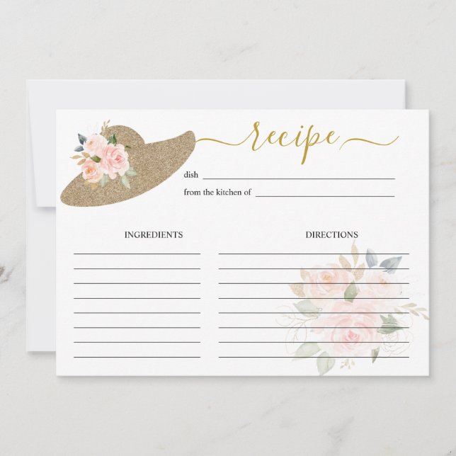 De är av till receptkortet för Altar Möhippa Inbjudningar (Framsida)