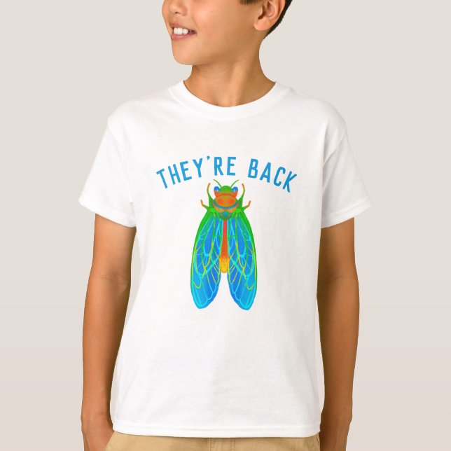 De är Back Cicadas T-Shirt (Framsida)