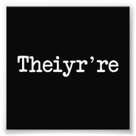 De är där de är Grammer Typo Fototryck