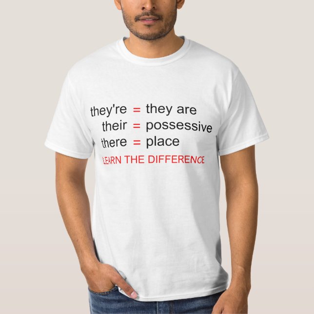 de är deras där t shirt (Framsida)