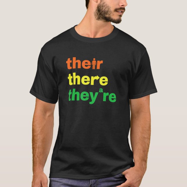 De är Grammar Nerd English Teacher J. T Shirt (Framsida)