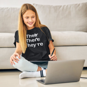 De är Grammar Stavning T Shirt