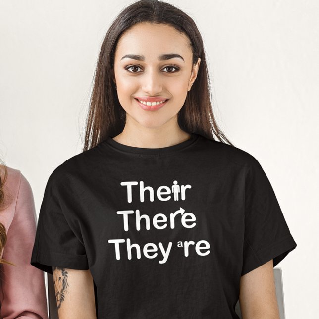 De är Grammar Stavning T Shirt (Skapare uppladdad)