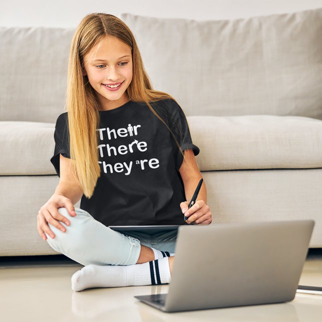 De är Grammar Stavning T Shirt (Skapare uppladdad)