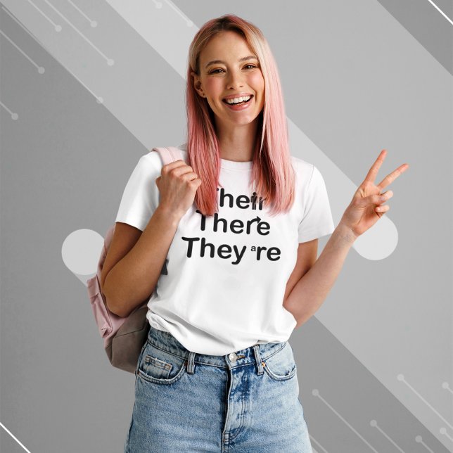 De är Grammar Stavningsljus T Shirt (Skapare uppladdad)