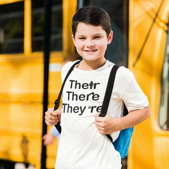 De är Grammar T Shirt (Skapare uppladdad)
