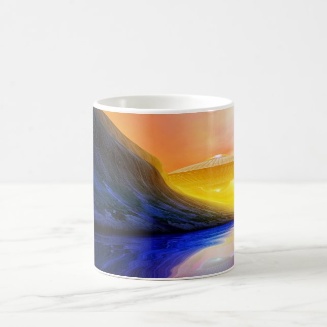 De är här muggen kaffemugg (Center)