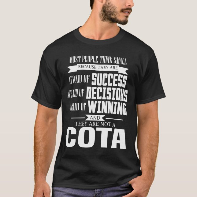 De är inte en COTA-tröja. T Shirt (Framsida)