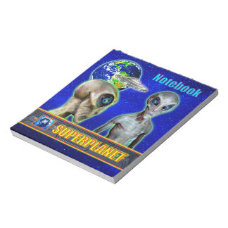 DE ÄR REDAN HÄR - SUPERPLANET-designinsamling Anteckningsblock