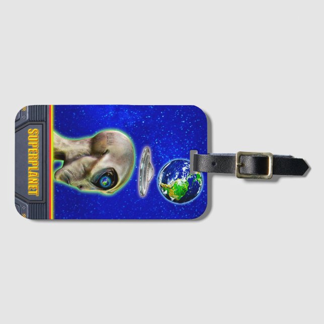 DE ÄR REDAN HÄR - SUPERPLANET-designinsamling Bagagebricka (Framsida horisontal)