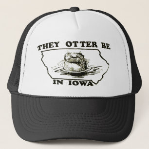 De är uttern i Iowa kopplar ihop truckerkepslocke Truckerkeps