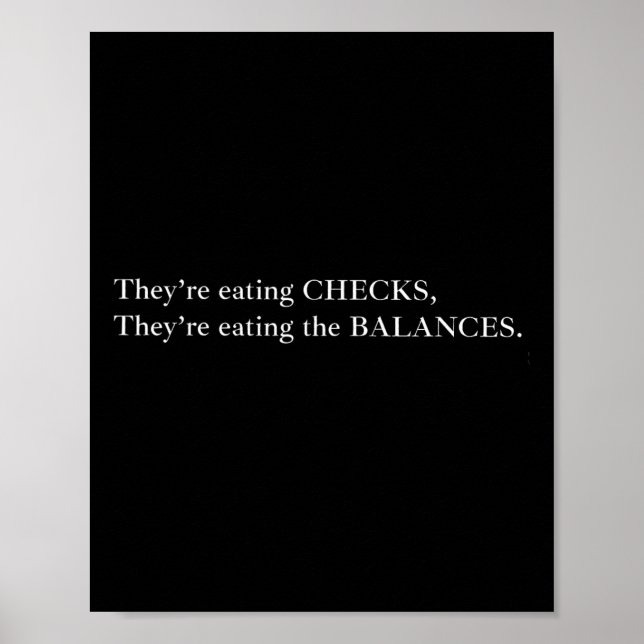 De äter checkarna de äter på Balan Poster (Framsidan)