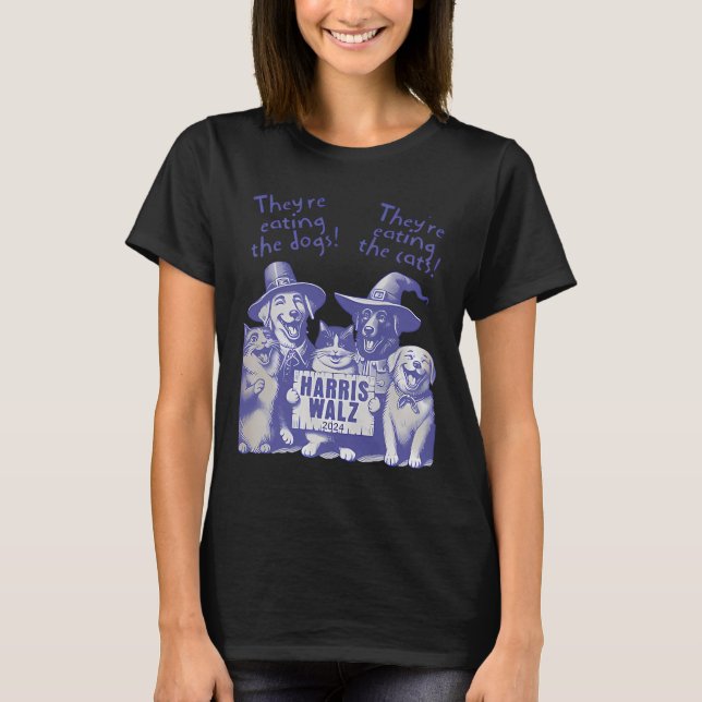 De äter Hundar! De äter katter! Vote Kama T Shirt (Framsida)