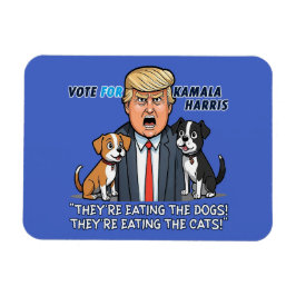 De äter Hundar Funny Trump Kamala 2024 Magnet