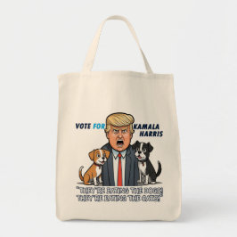 De äter Hundar Funny Trump Kamala 2024 Tygkasse