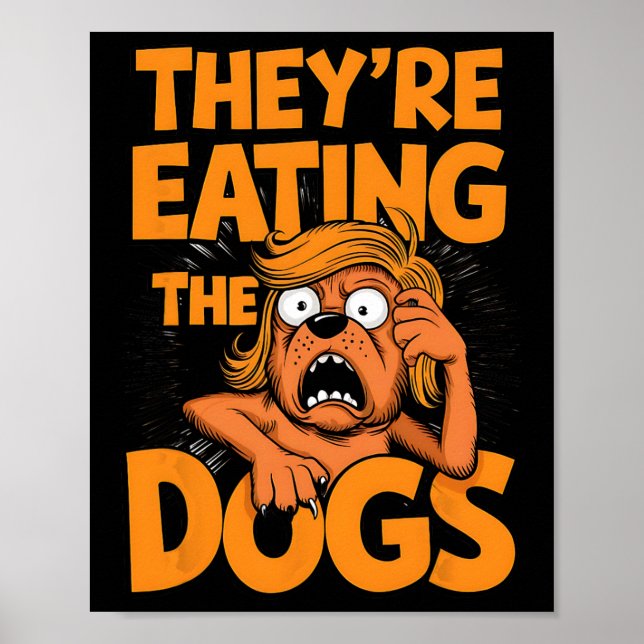 De äter Hundar Kamala Harris Trumpdebatt Poster (Framsidan)