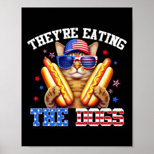 De äter Hundar och Cats Kamala Trump Deba Poster