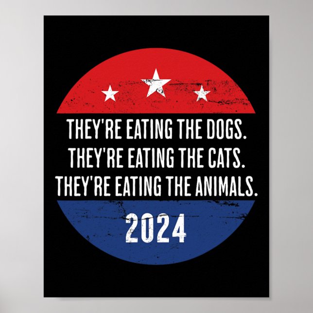 De äter Hundar som de äter upp Cats Tru Poster (Framsidan)