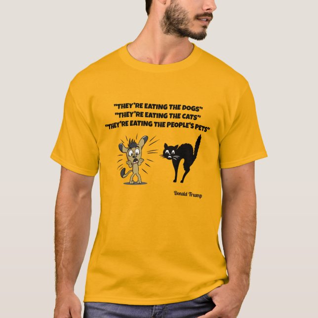 DE ÄTER HUNDAR...T-SHIRT. T SHIRT (Framsida)