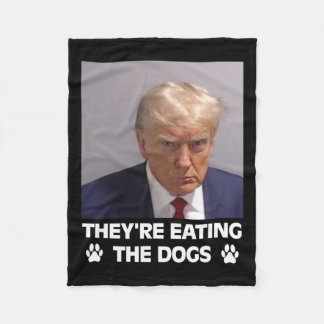 De äter Hundar Trump 2024 America Electio Fleecefilt