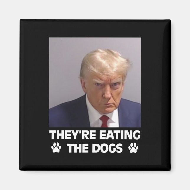 De äter Hundar Trump 2024 America Electio Magnet (Framsidan)