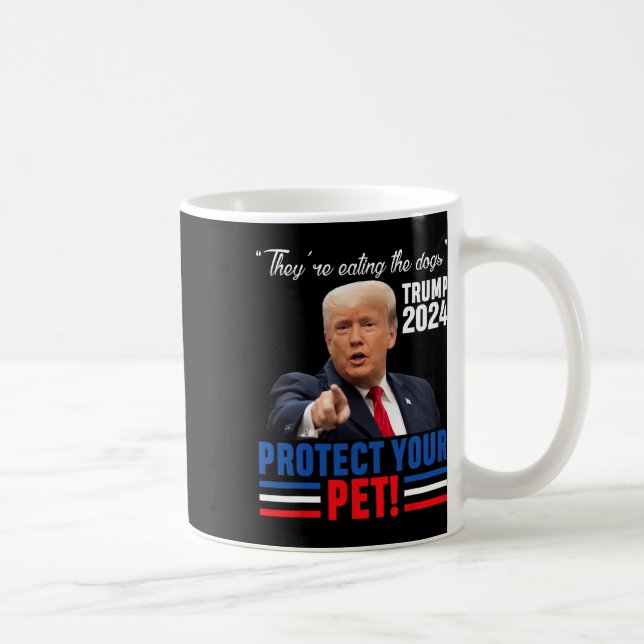 De äter Hundar Trump 2024 Debatt om skydd Kaffemugg (Höger)
