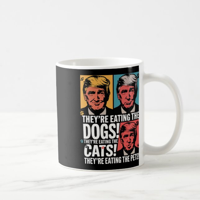 De äter Hundar Trump Vs Kamala 2024 Kaffemugg (Höger)