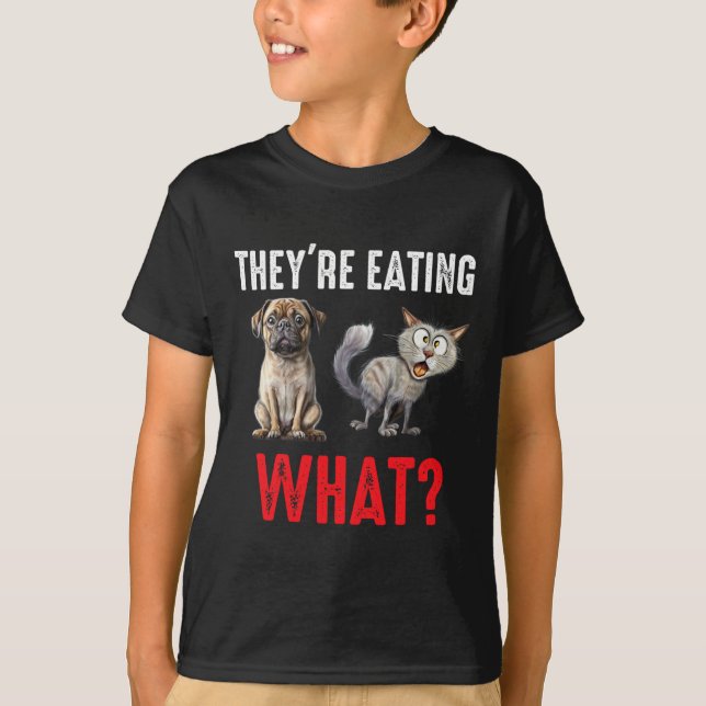 De äter hundarna De äter katterna Oss T Shirt (Framsida)