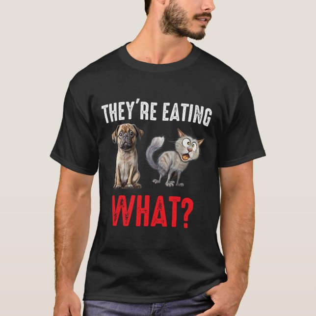 De äter hundarna De äter katterna Oss T Shirt (Framsida)