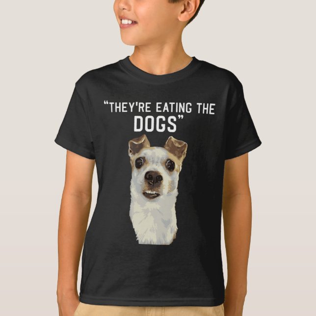 De äter Hundarna, kattarna, tuppen 20 T Shirt (Framsida)
