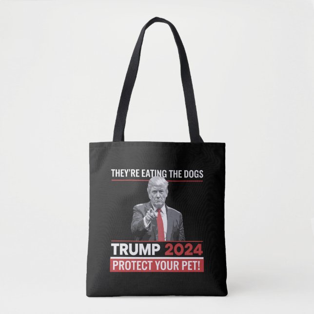 De äter hundarna Trump 2024-debatt  Tygkasse (Framsida)