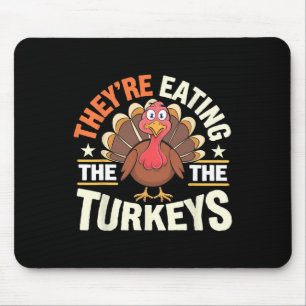 De äter kalkonerna roligt tacksgiving Turk Musmatta