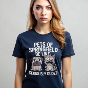De äter kattdjur av hundar Springfield T Shirt