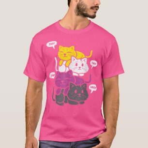 De äter katter pronouns Lgbtq non-binar. T Shirt