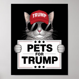 De äter katterna Trump rädda våra husdjur  Poster