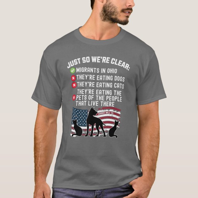 De äter sällskapsdjur i Springfield - Harris Walz T Shirt (Framsida)