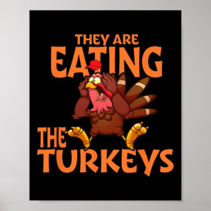 De äter Turkiet Lusnyj Donald Trump Thanksgi Poster