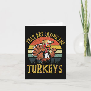 De äter turkonernas Thanksgiving Turkiet TR Kort