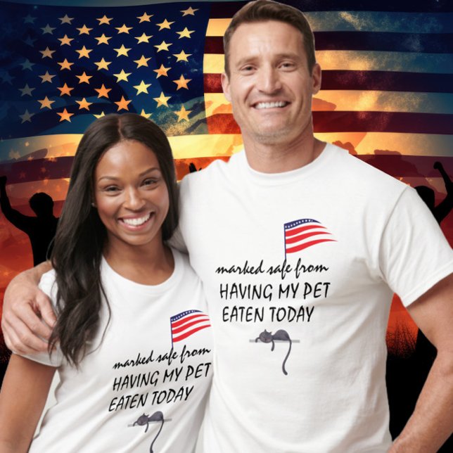 De äter upp debatten om "Pets Trump Harris" T Shirt (They're Eating the Pets Funny Trump Quote Debate Marked Safe from HAVING MY PET GET EATEN Go Harris)