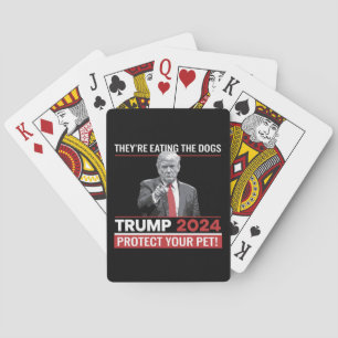 De äter upp Hundar Trump 2024 Debatt Casinokort