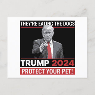 De äter upp Hundar Trump 2024 Debatt Vykort