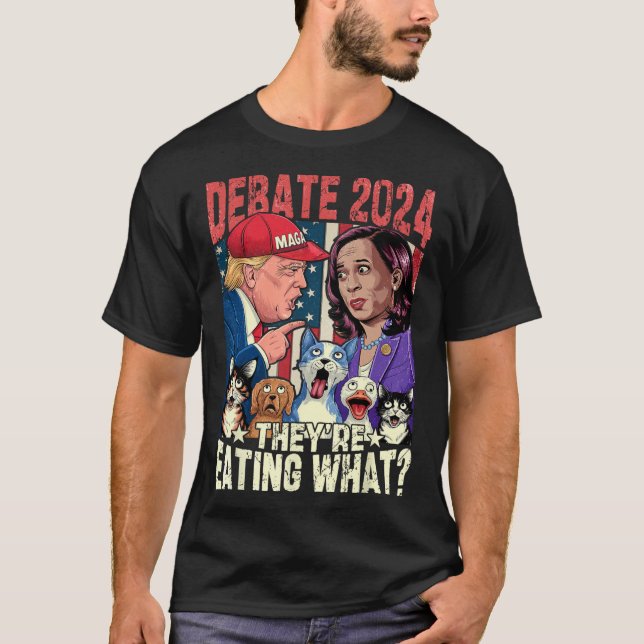 De äter vad roligt val 2024 t shirt (Framsida)
