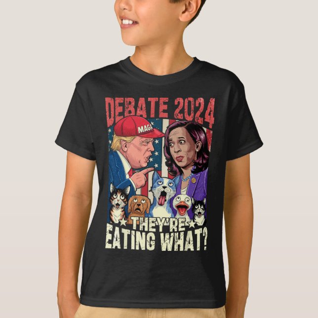 De äter vad roligt val 2024 t shirt (Framsida)